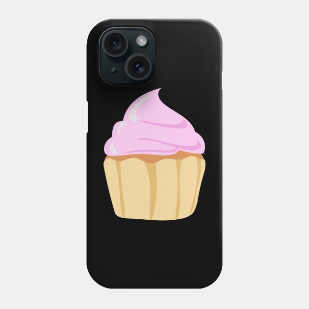 Pink cream cupcake Phone Case by Tjstudio