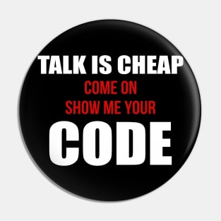 Software Developer Show Code Funny Gift Pin