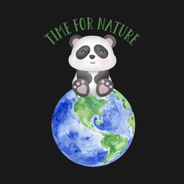 Copy of Cute Panda and Earth Save the Planet by JanesCreations