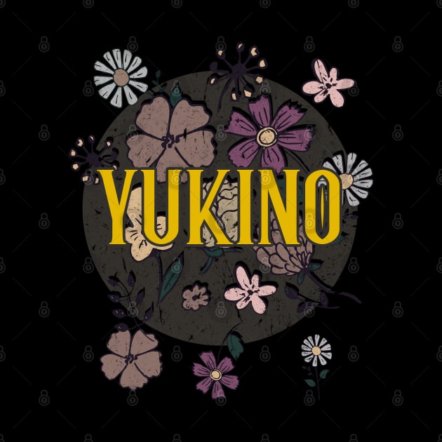 Aesthetic Proud Name Yukino Flowers Anime Retro Styles by Kisos Thass