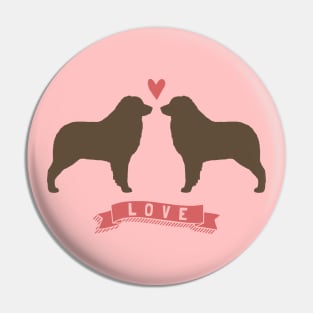 Australian Shepherds in Love Pin