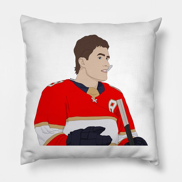 Matthew Tkachuk Pillow by aimeefergiex