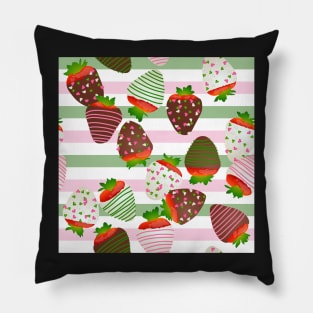 Sailor Jupiter Themed Strawberries Pillow