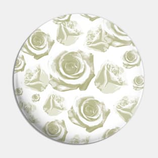 White Roses Pin