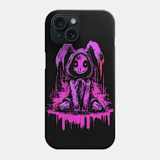 Love You to Death Bunny Comic Horror Art Phone Case