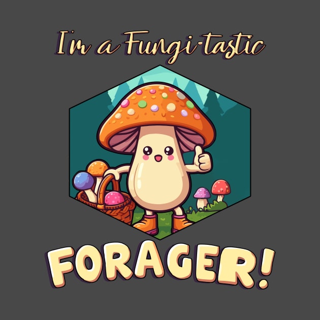 I'm a Fungi-tastic Forager! - Foraging - Fungi by KromADesign