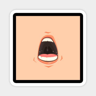 Mouth Cartoon Magnet