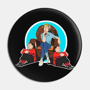 Mother and twin children Pin