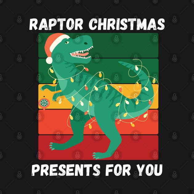 Funny Dinosaur T-Rex Raptor Christmas Presents by Lone Wolf Works