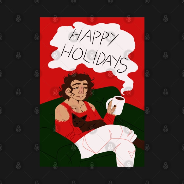 Happy Holidays Girl by VazMas Design