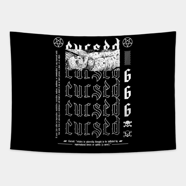 Cursed (Streetwear Style) Tapestry by DeathAnarchy