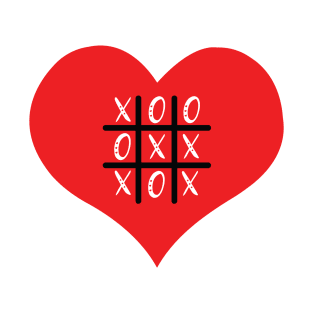 Tic tac toe heart game T-Shirt