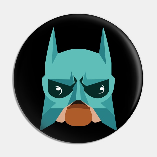 Bat Dog Ready for Action Pin by MonkeyBusiness