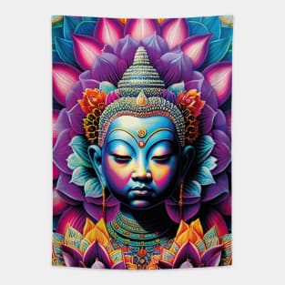 Buddha lotus Mandala Tapestry