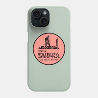 Vintage Sahara Hotel and Casino Las Vegas Phone Case