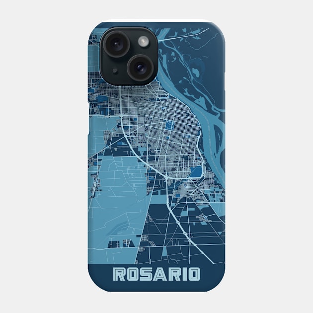 Rosario - Argentina Peace City Map Phone Case by tienstencil