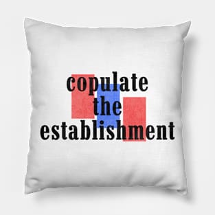 Copulate the establishment vintage f the police Pillow