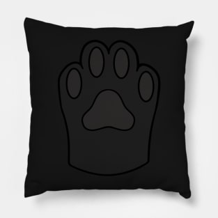 Black Cat Paw Pillow