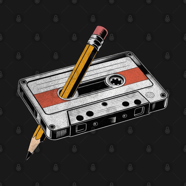 Cassette tape, vintage, 80s by Little Quotes