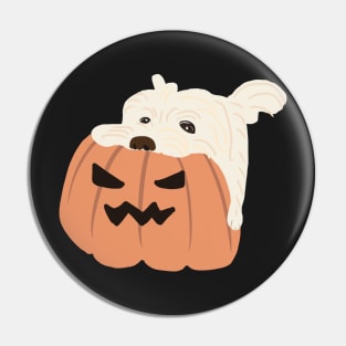 October puppy Pin