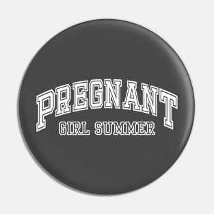 Pregnant Girl Summer, Mom To Be, Baby Announcement Pin