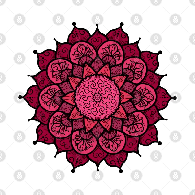 Mandala Love - Rosy Heart by Mazzlo Shop