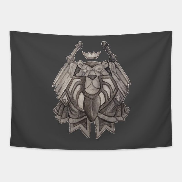 Paladin crest Tapestry by ArryDesign