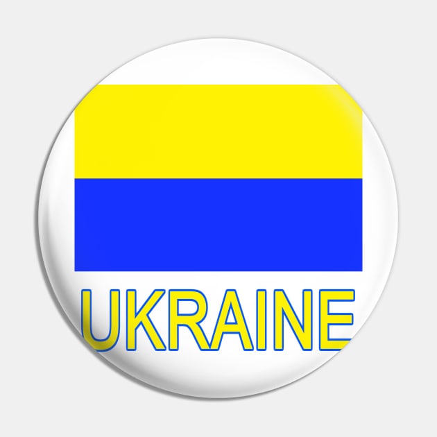 The Pride of Ukraine - Ukrainian Flag Design Pin by Naves