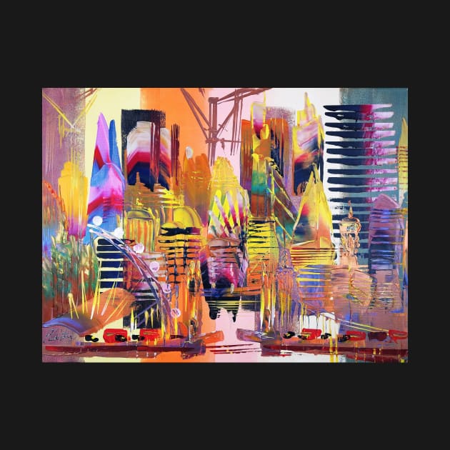 London Cityscape Abstract 637 by artsale