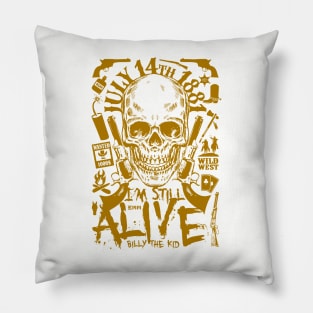 Billy The Kid, Skull Cowboy Pillow