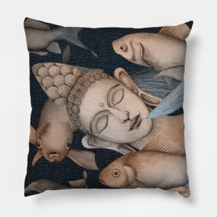 Sleeping Buddha with fish Pillow