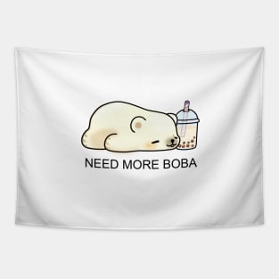 Little Polar Bear Needs More Boba! Tapestry