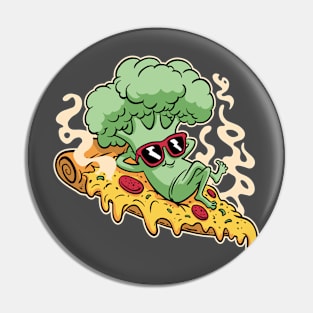 Broccoli and pizza Pin