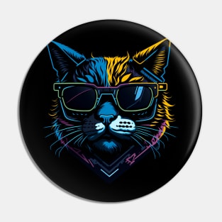 Da bomb Cat - Hip Hop Graffiti Cat - Colorful Art Pin