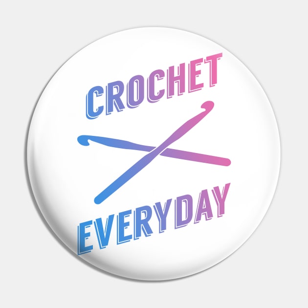 Crochet Everyday Gradient Pin by Jujufox