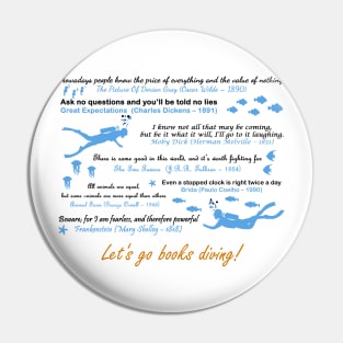 DIVING BOOKS Pin