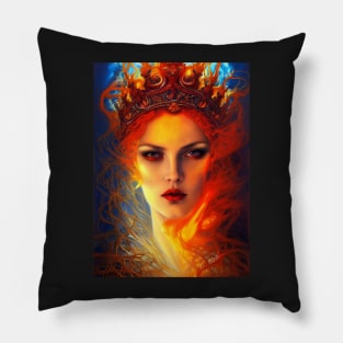 queen of ice and fire Pillow