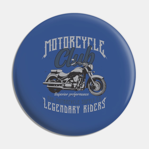 Motorcycle Club Legendary Riders Mega Pin by Hariolf´s Mega Store