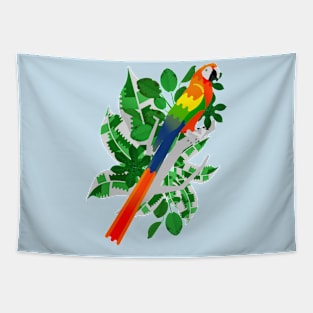 Rainbow macaw Tapestry