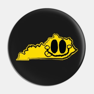 Kentucky Happy Face with tongue sticking out Pin