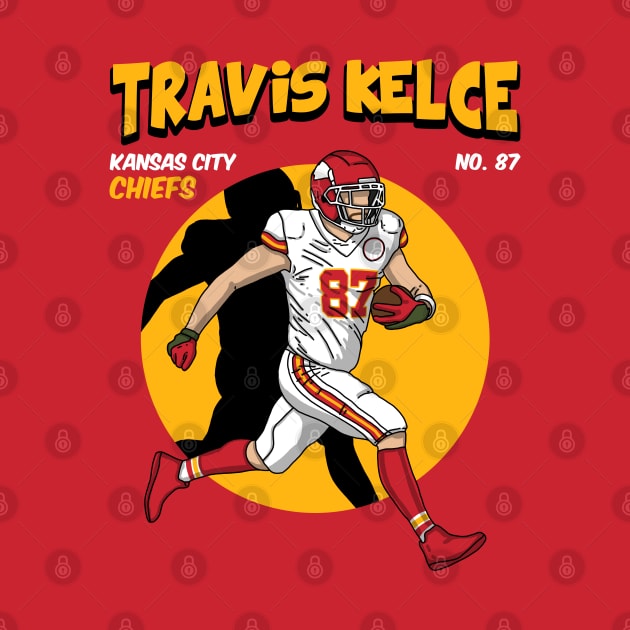 Travis Kelce Retro Graphic by Luna Illustration