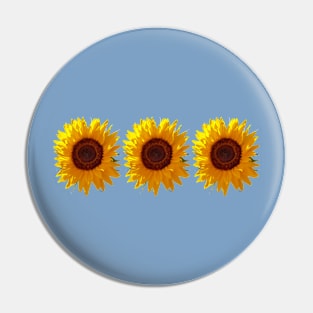 Three Sunflowers for Mothers Day Pin