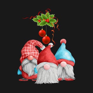 Cute Watercolor Christmas Gnome T-Shirt