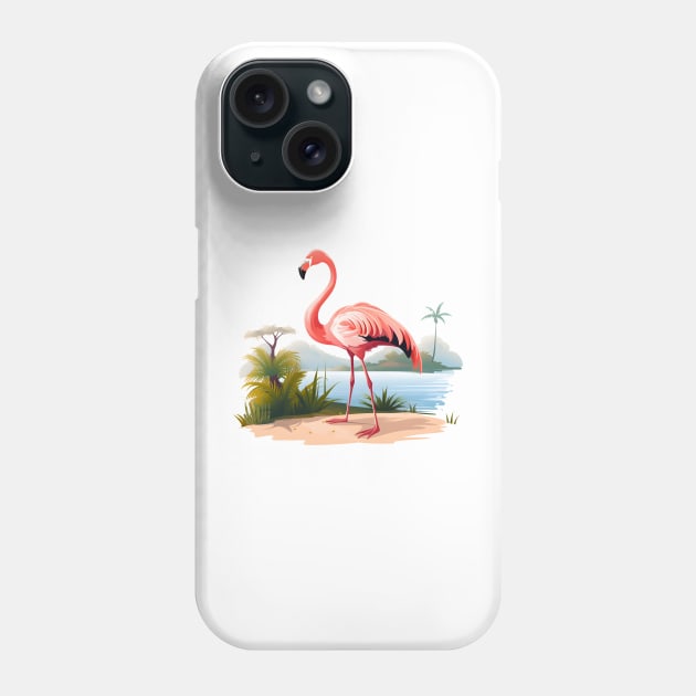 Cool Flamingo Phone Case by zooleisurelife