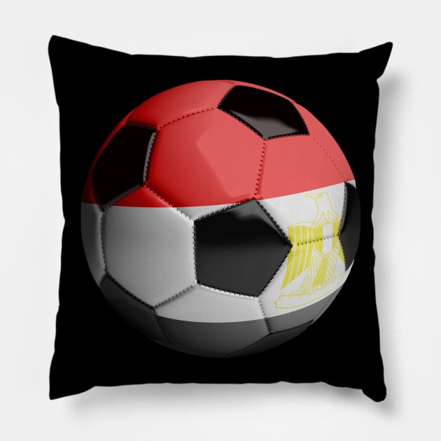 Egypt Soccer Ball Pillow by reapolo