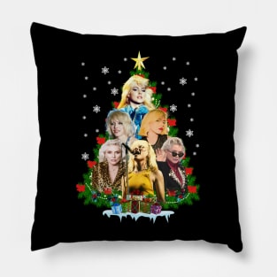 Vintage Blondie Christmas 80s 90s Style Pillow