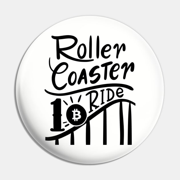 Bitcoin Roller Coaster Ride Pin by nataliagonzalez