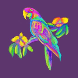 Tropical Bird in pastel T-Shirt