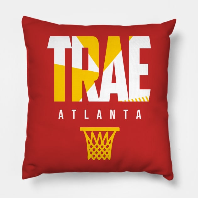 Trae Atlanta Basketball Pillow by funandgames