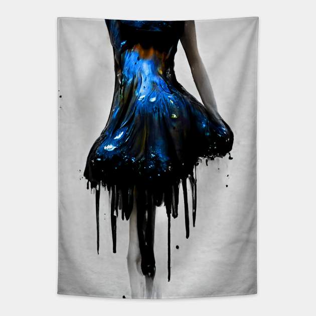 Oozing Gooey Leaking Dripping Wet Moist Damp Bespired Tapestry by Bespired